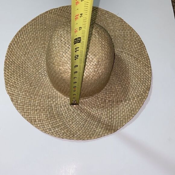 VTG Handmade Summer Straw Happy Cappeers By The Field Company Los Angeles CA Hat